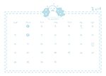 1月のカレンダーのアイキャッチ