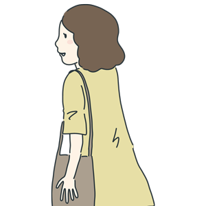 フリー素材 女性の後ろ姿のイラスト Season Stock Iroha