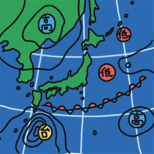 今日は何の日 天気図記念日 Season Stock Iroha