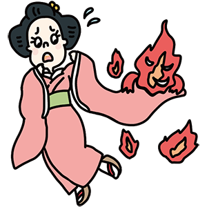 振袖火事の日のイラスト